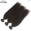 Proveedor de oro Extensión natural del cabello humano de la Virgen brasileña Afro Kinky Cutícula alineó precio de fábrica